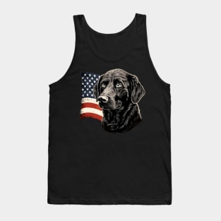 Patriotic Curly-coated Retriever Tank Top